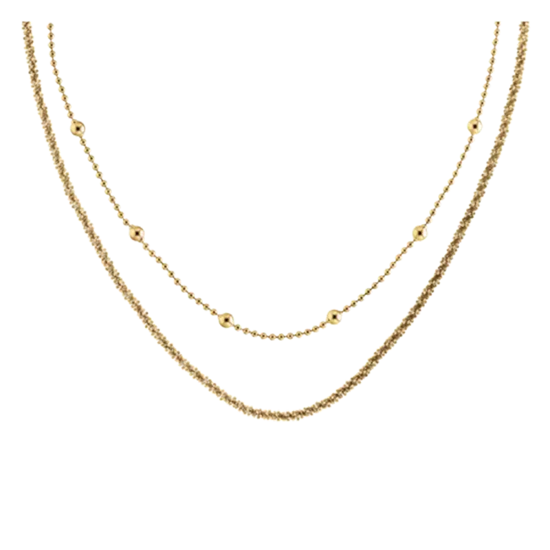 Calvin Klein Colar Duplo Dourado 35000950