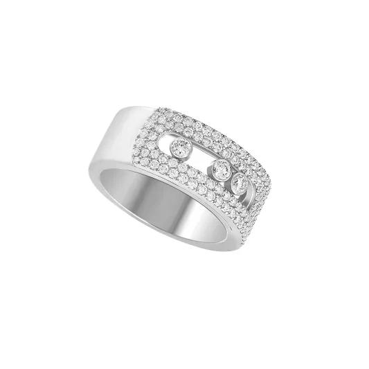 Messika White gold ring with diamonds Move Noa MEK01AN10102WG53