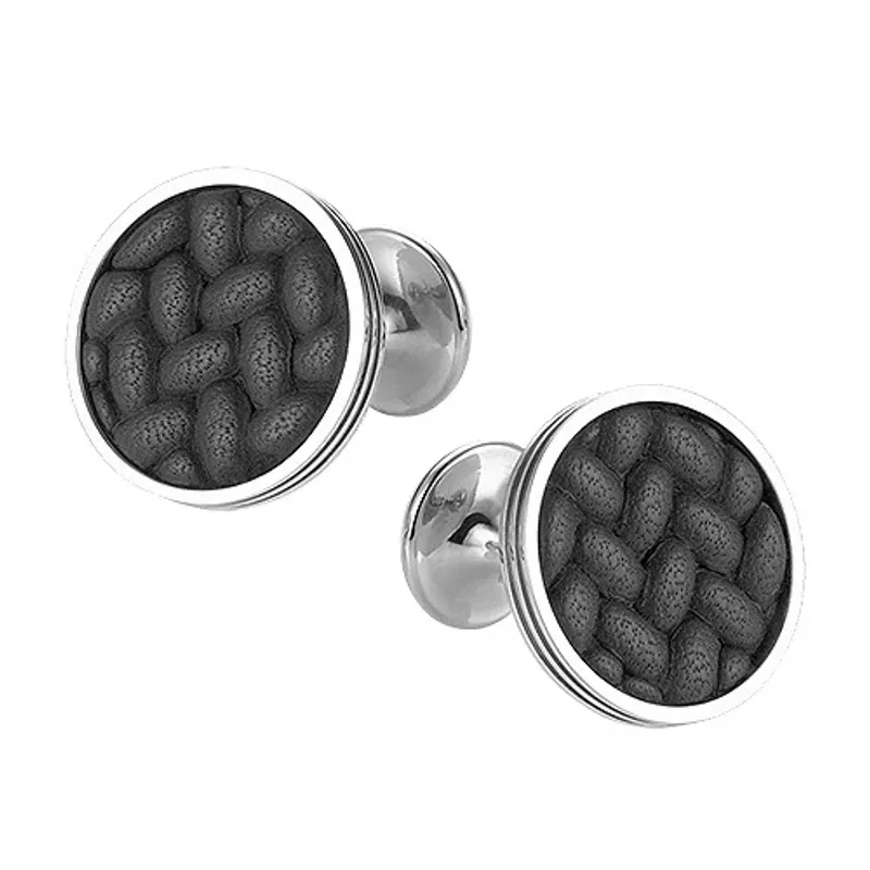 Montblanc Cufflinks  Monograin Leather 111324