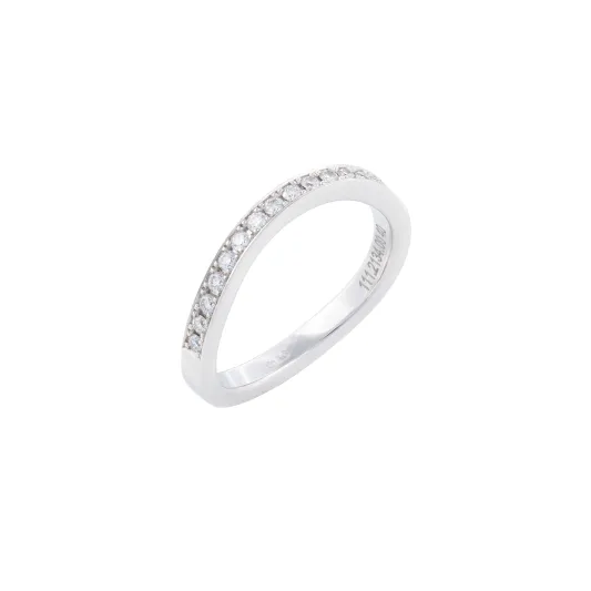 Marcolino Weeding Ring Meister White Gold with 18 Diamonds 111.2134.00