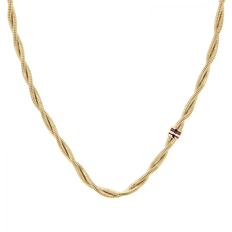 Tommy Hilfiger Braided Metal Gold Necklace 2780685