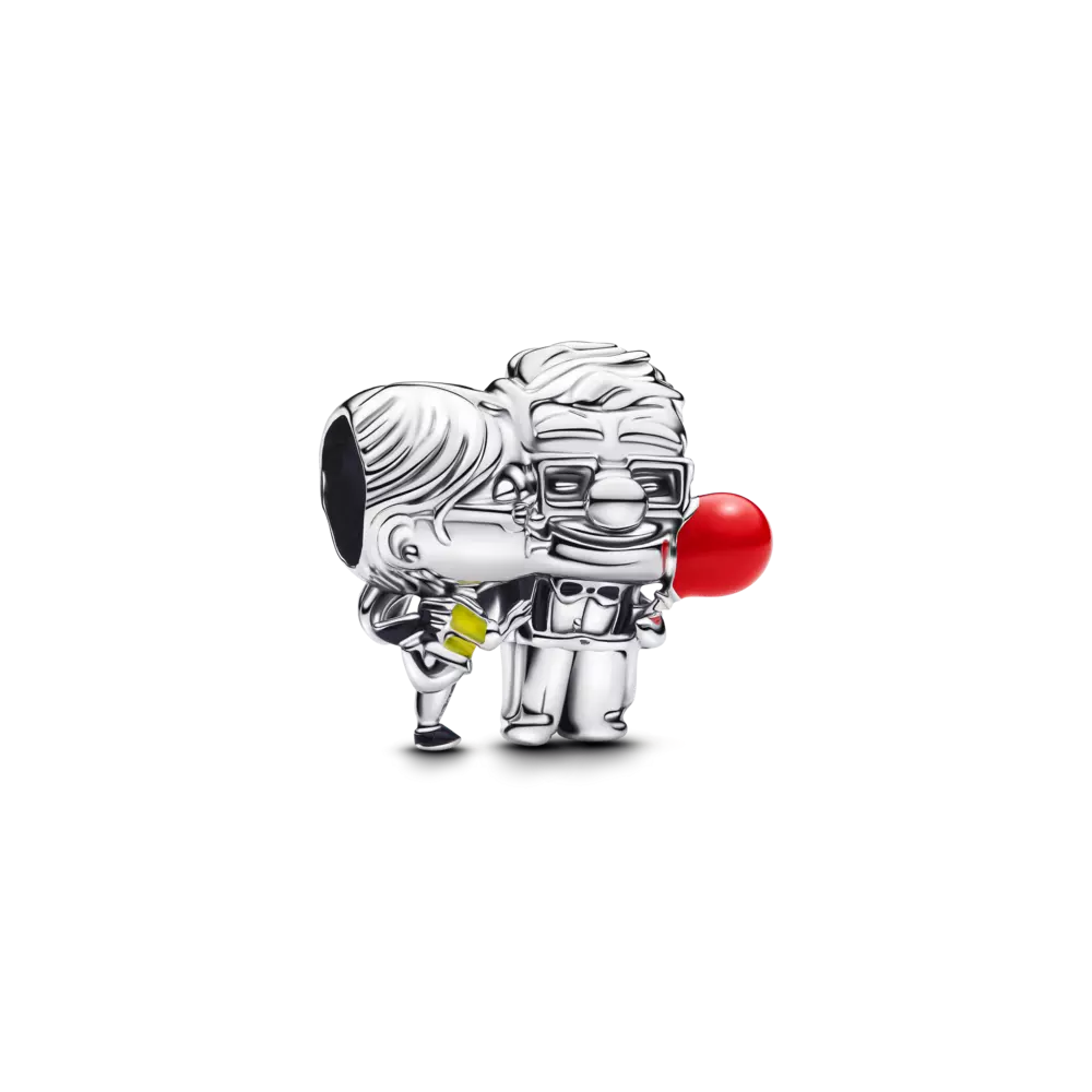 PANDORA Disney Up Carl Ellie sterling silver charm with red,  793649C01)