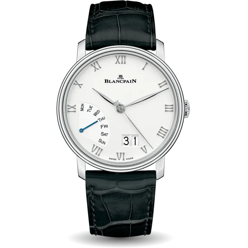 Blancpain Blancpain Villeret Dias Retrógrados aço 6668-1127-55B