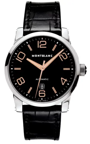 Imagem RELOGIO MONTBLANC TIMEWALKER 42mm BLK DIAL/ BLK ALLIG STRA