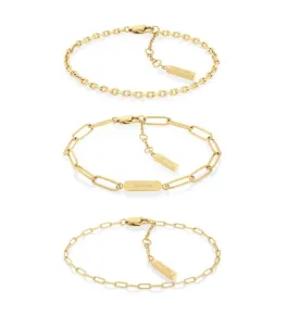 Gift Set Pulseiras em Dourado                               