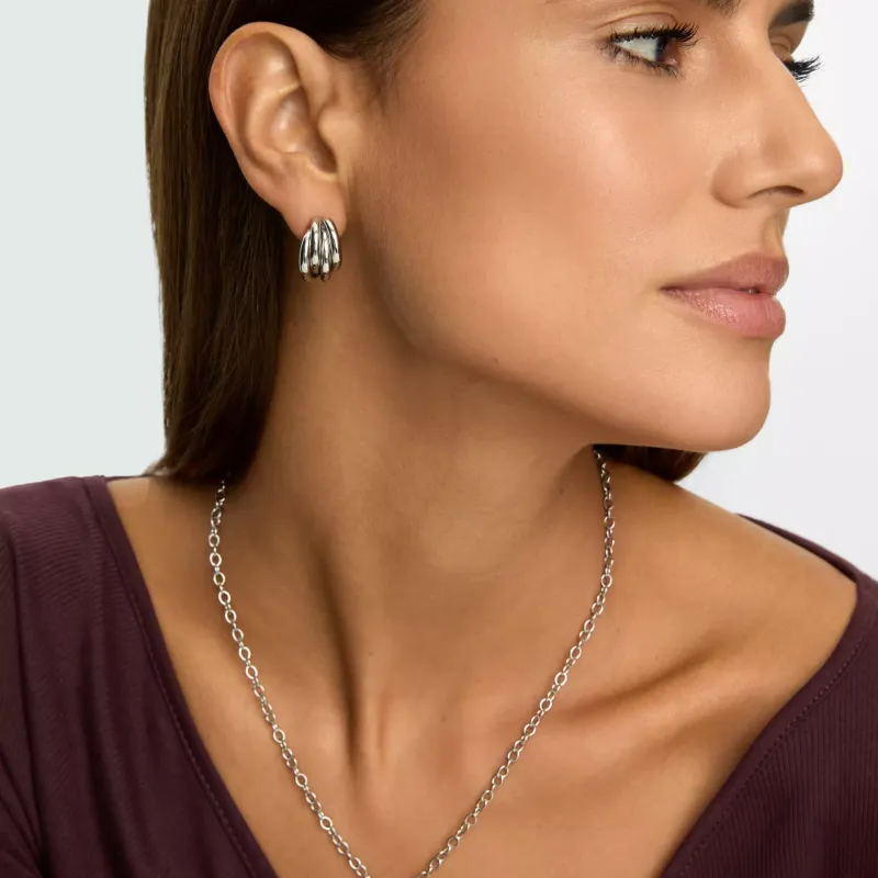 One Serene Silver Earrings OJEEP11S
