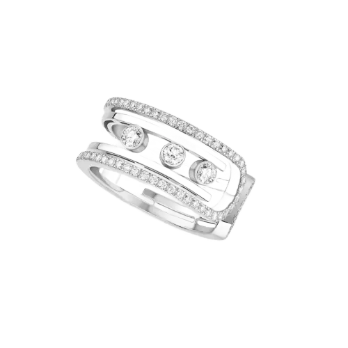 Imagem Anel de Diamante em Ouro Branco