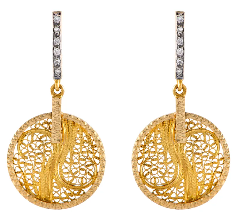 Eleutério Brinco Ouro Amarelo BROA0046