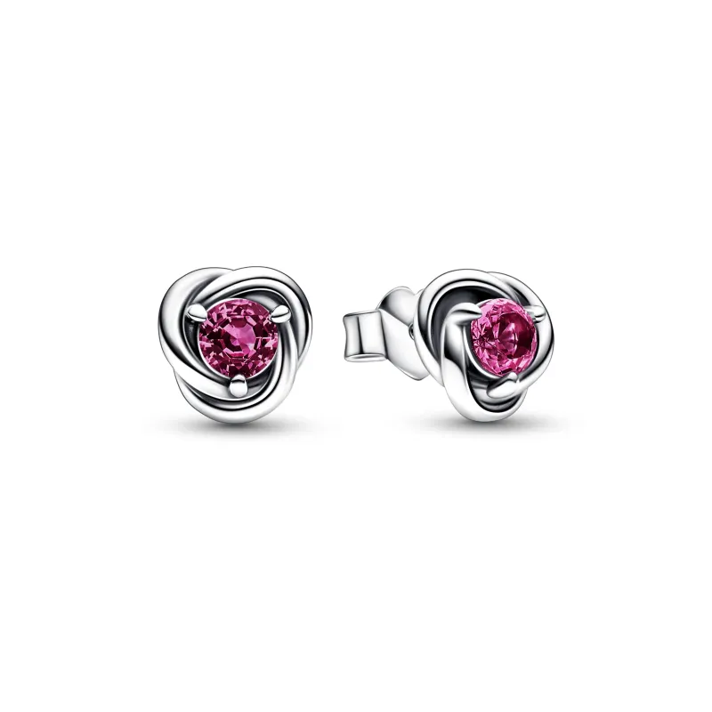 Pandora Brincos Eternity Circle cor-de-rosa 292334C05