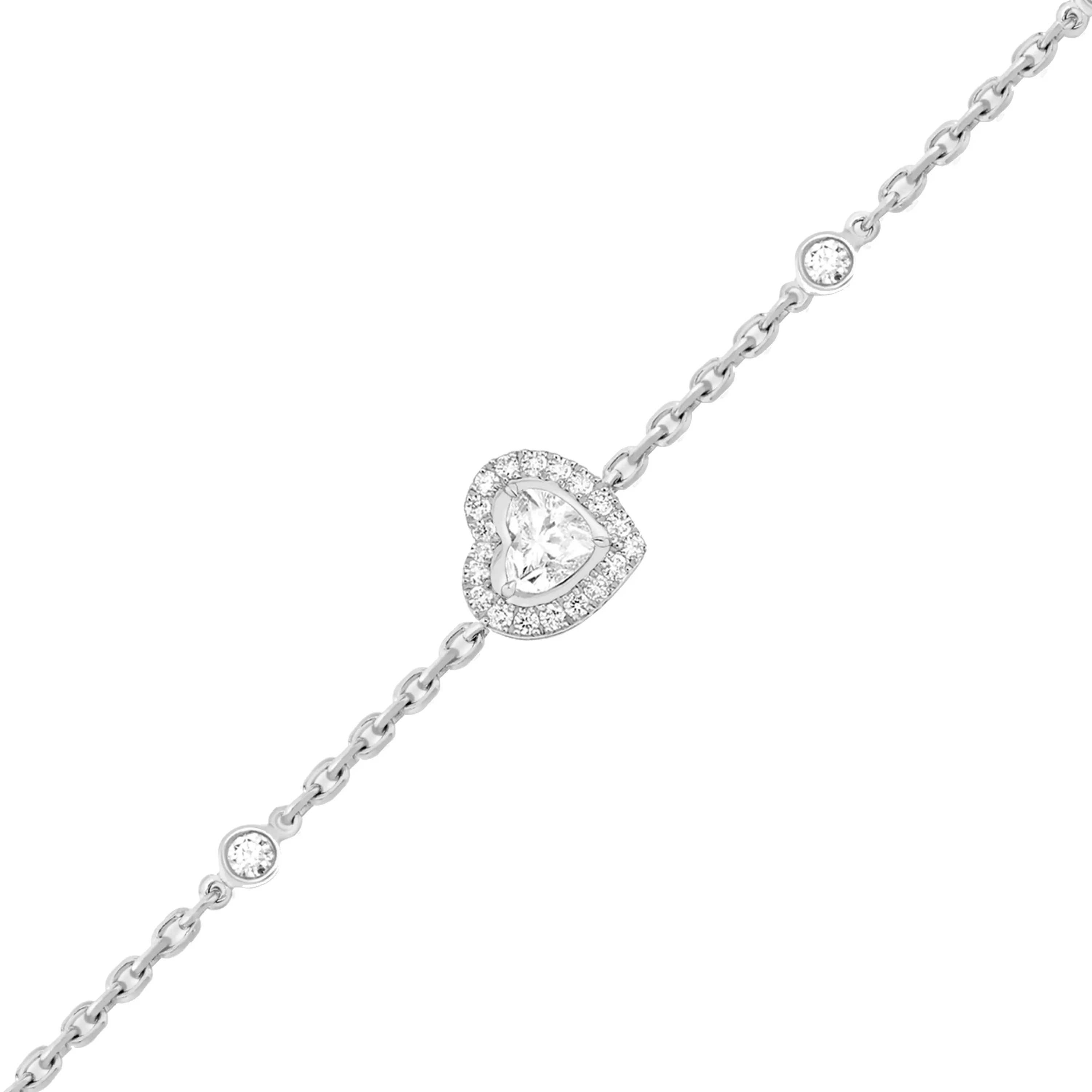 Imagem Pulseira Joy Coeur Ouro Branco com diamantes