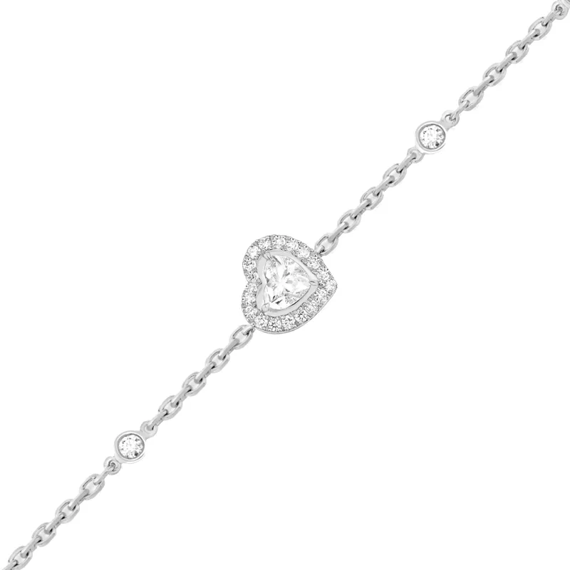 Messika Joy Cœur diamond bracelet in white gold MEK.10.PU.12069.WG