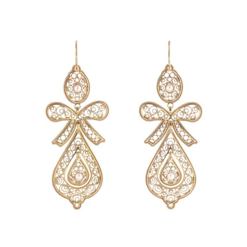 Marcolino Brincos De Filigrana Em Prata 0151.R