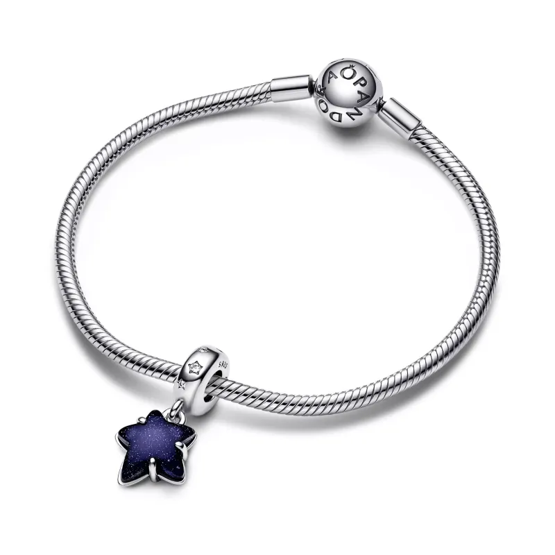 Pandora Celestial Galaxy Star Murano Dangle Charm 792368C01