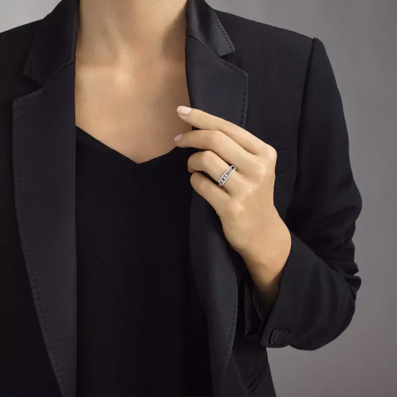 Messika Baby Move Ring Pavé White Gold with Diamonds MEK01AN04683WG58