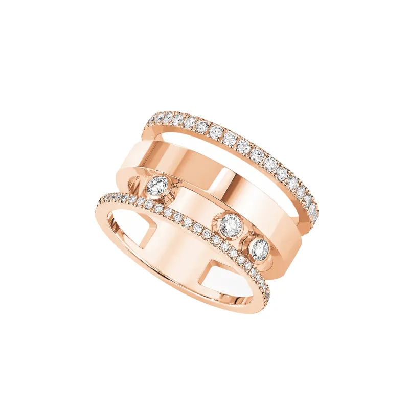 Messika Anel Move Romane ouro rosa com diamantes MEK.01.AN.6659.PG.