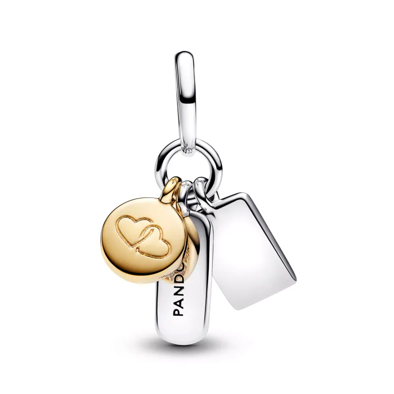 Pandora Conta Pendente Tripla Amizade 763436C01