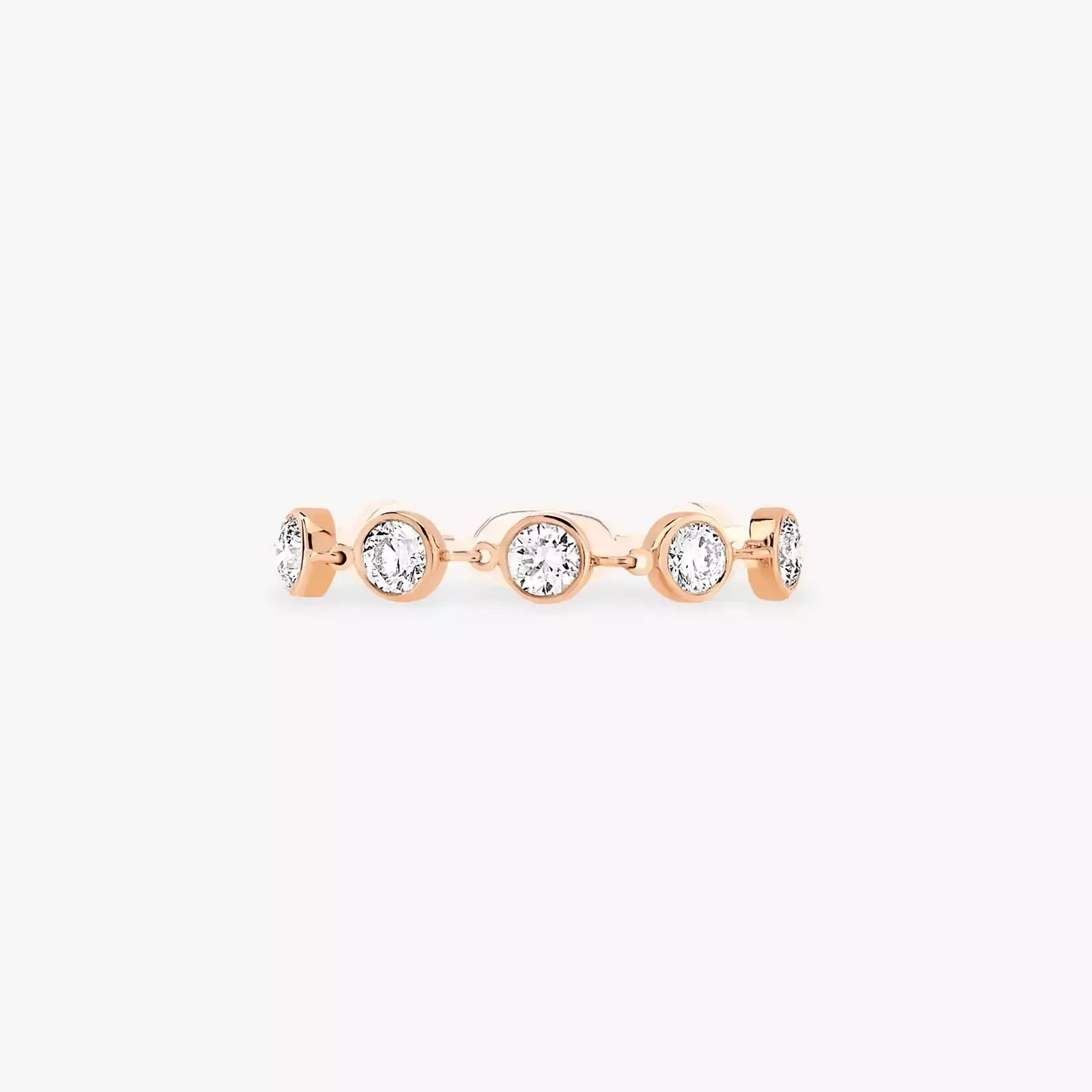 Image D-Vibes Diamond SM Ring in Pink Gold
