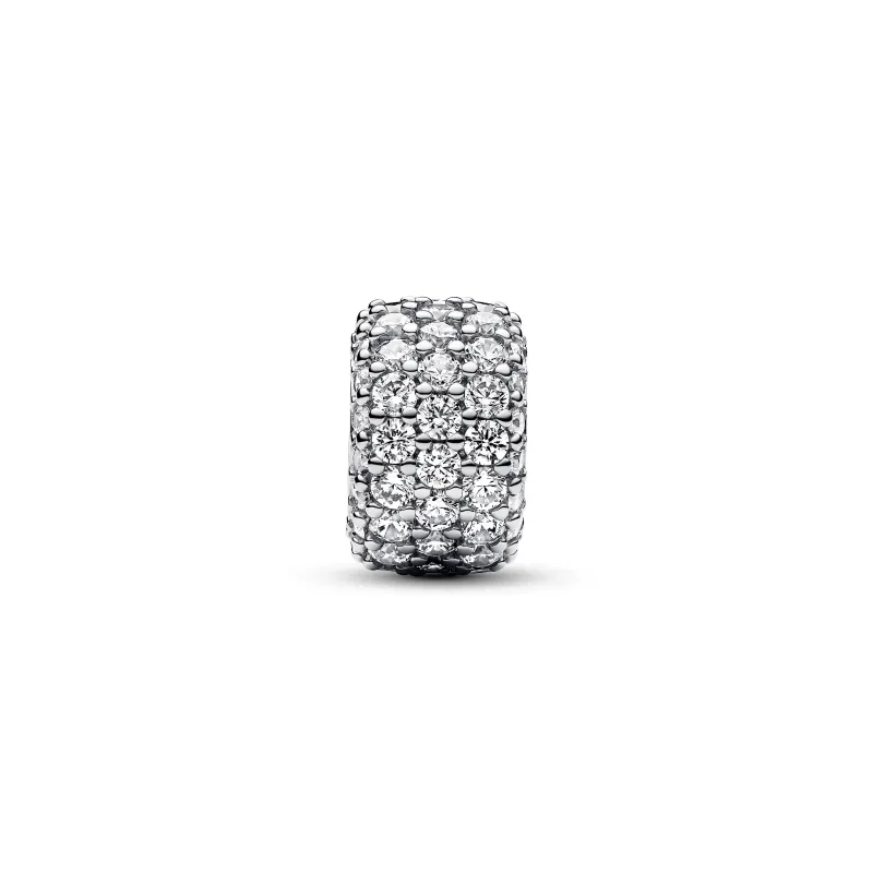Pandora Sterling silver charm with clear cubic zirconia 792820C01