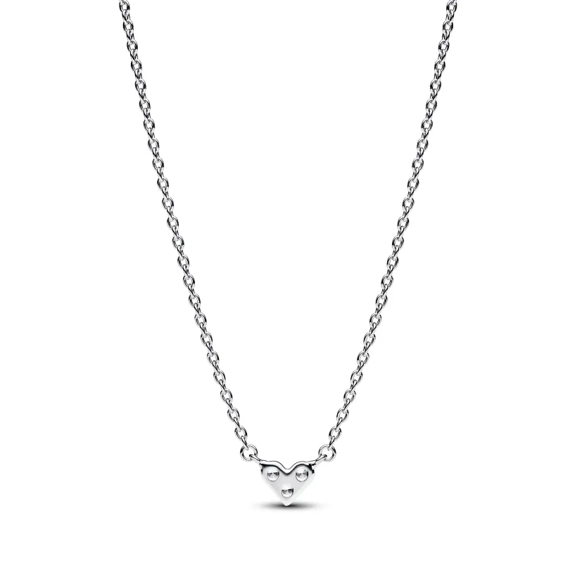 Pandora Colar Coração Pedra Tripla 393014C01-45