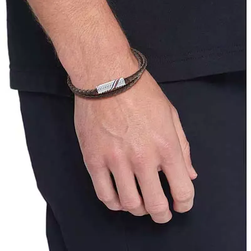 Tommy Hilfiger Pulseira Dupla Castanha 2790468