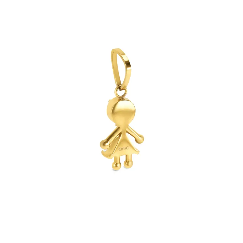 One Charme Energy Girl Crystal Gold OJEBC724