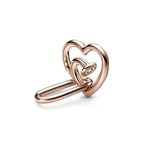 Pendente Link Coração Rosa                                  