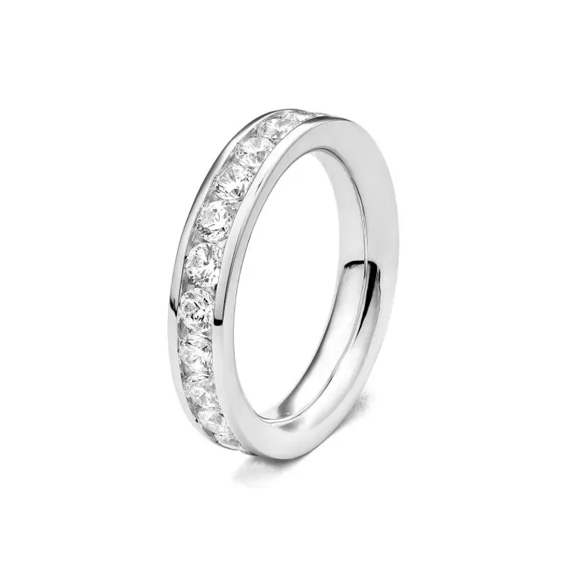 Marcolino White Gold Wedding Ring with Brilliant Cut Diamonds FAL3924-14