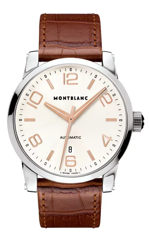 Montblanc RELOGIO MONTBLANC TIMEWALKER 42mm SLV DIAL / ALLIG STRAP 101550