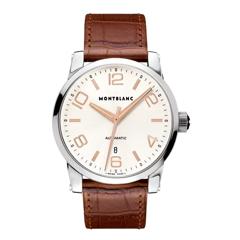 Montblanc RELOGIO MONTBLANC TIMEWALKER 42mm SLV DIAL / ALLIG STRAP 101550