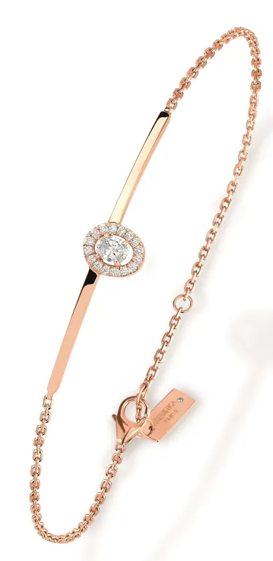 Messika Pulseira Glam Azone Ouro Rosa com Diamantes                  MEK.22.PU.6176.PG