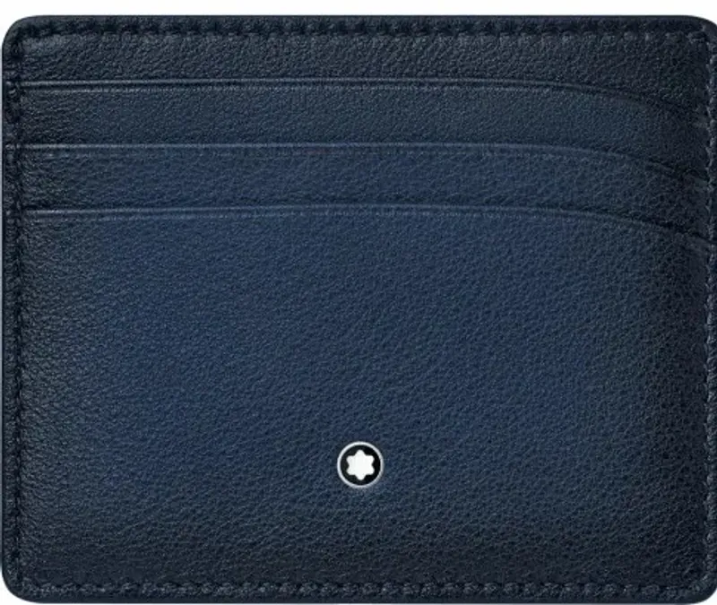 Montblanc Montblanc Leather Meisterstuck Sfumato Wallet 6CC Navy 123728
