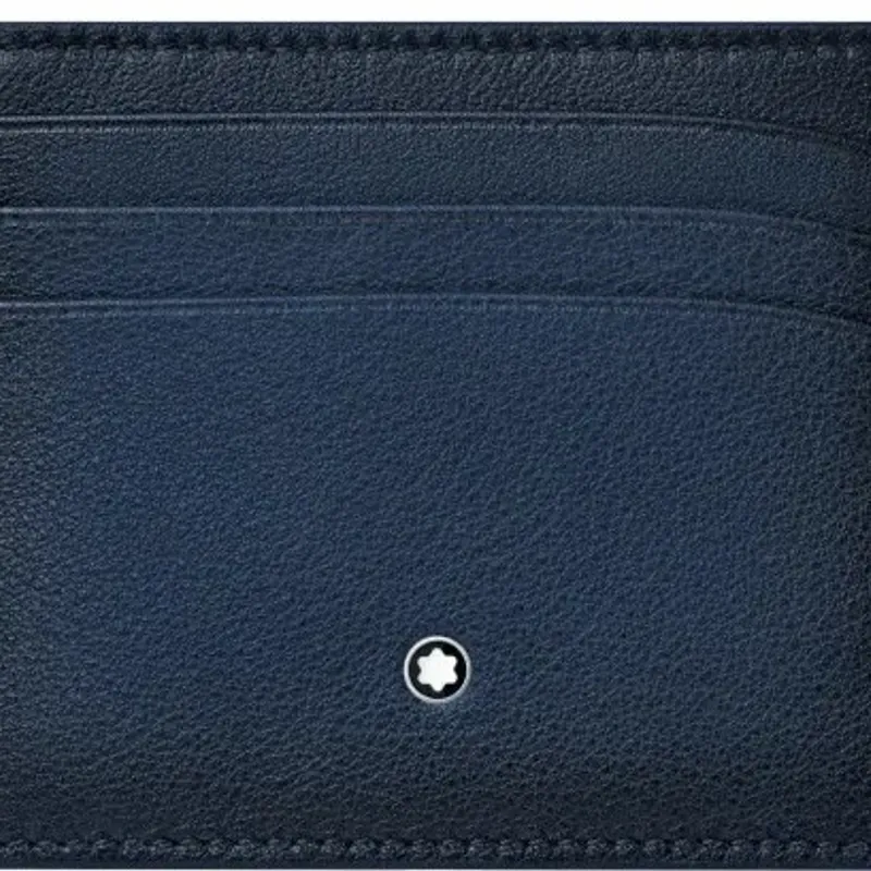 Montblanc Montblanc Leather Meisterstuck Sfumato Wallet 6CC Navy 123728