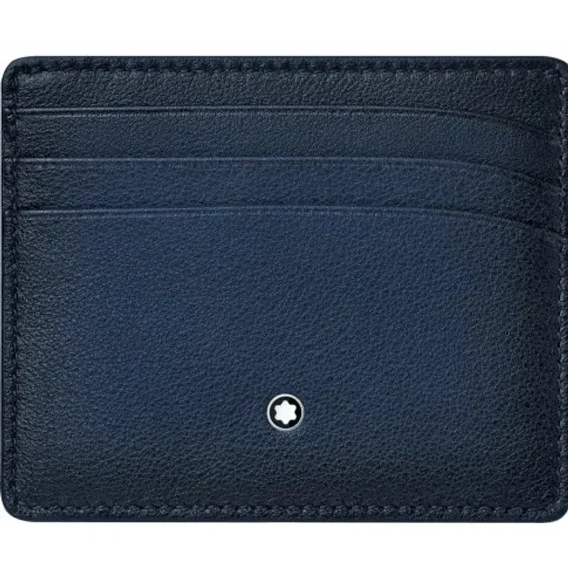 Montblanc Montblanc Leather Meisterstuck Sfumato Wallet 6CC Navy 123728