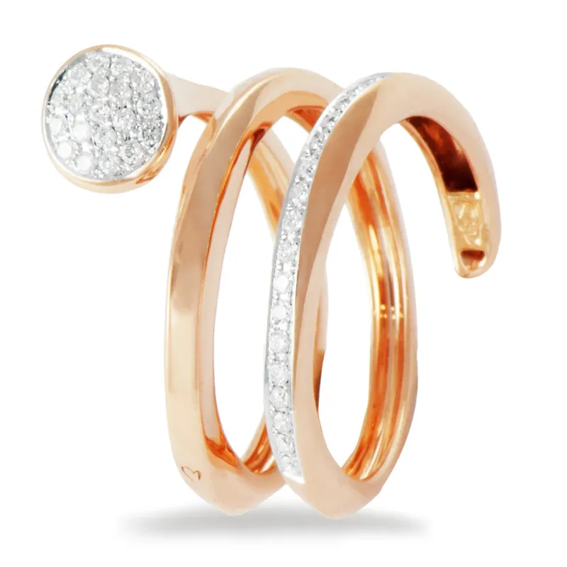 K Di Kuore Anel com Diamantes 433995
