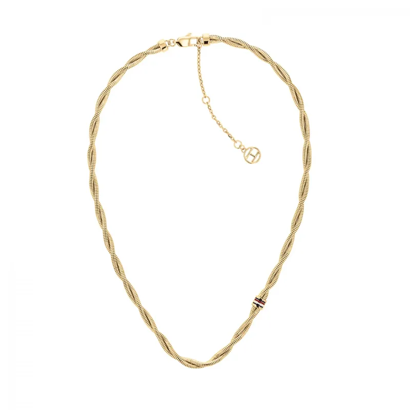 Tommy Hilfiger Braided Metal Gold Necklace 2780685