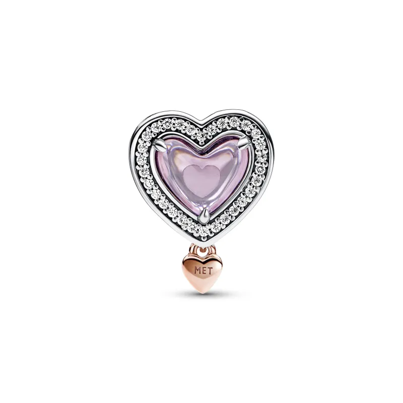 Pandora Two-tone Openwork Mum & Heart Charm 782653C01