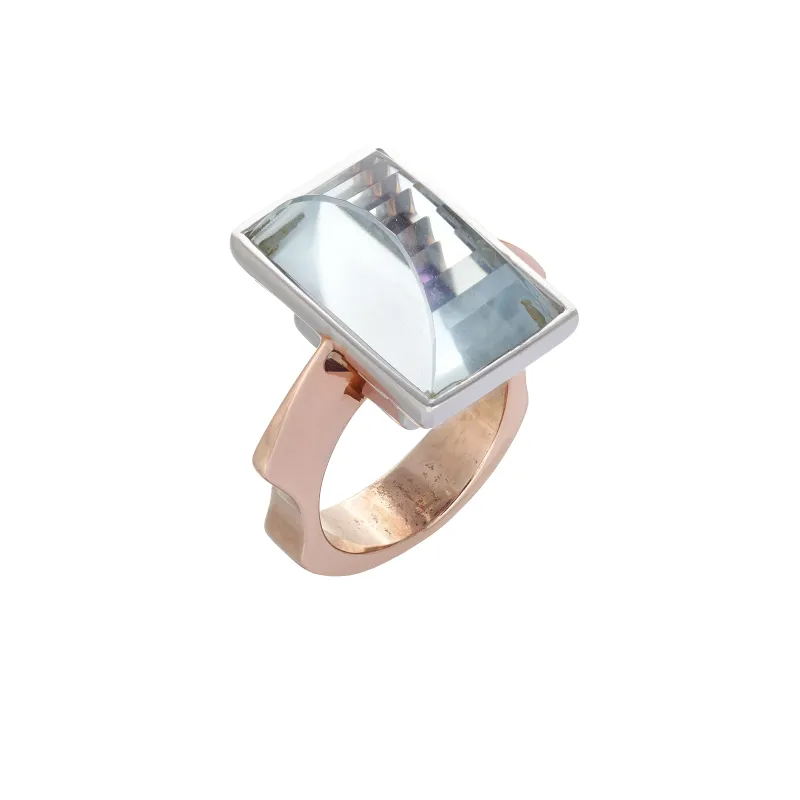 Marcolino Verdegreen Ring in Steel ANE13286A