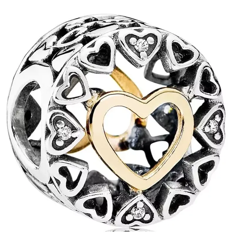 Pandora Conta Botão Círculos de Amor 792009CZ