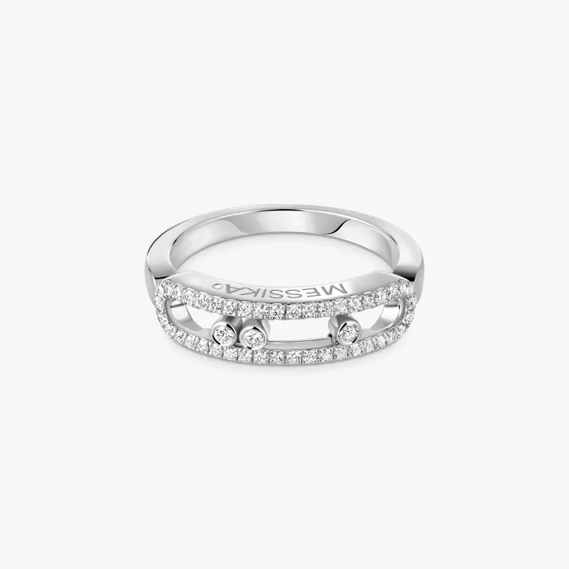 Messika White gold ring with diamonds Baby Move Classique MEK01AN04683WG53