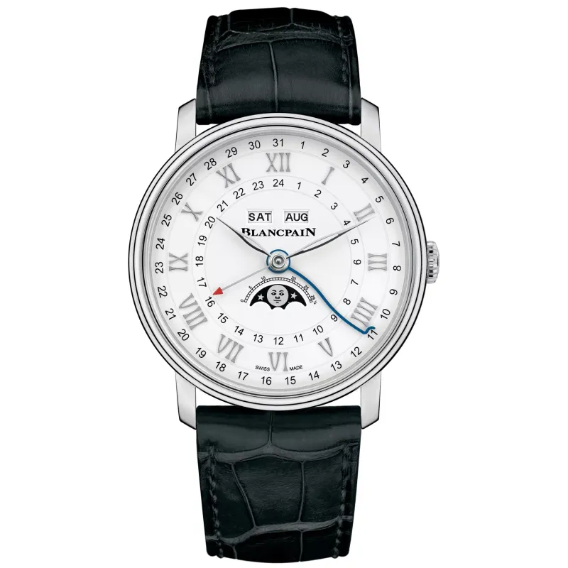 Blancpain Villeret Moonphase Complete Calendar GMT 6676-1127-55B