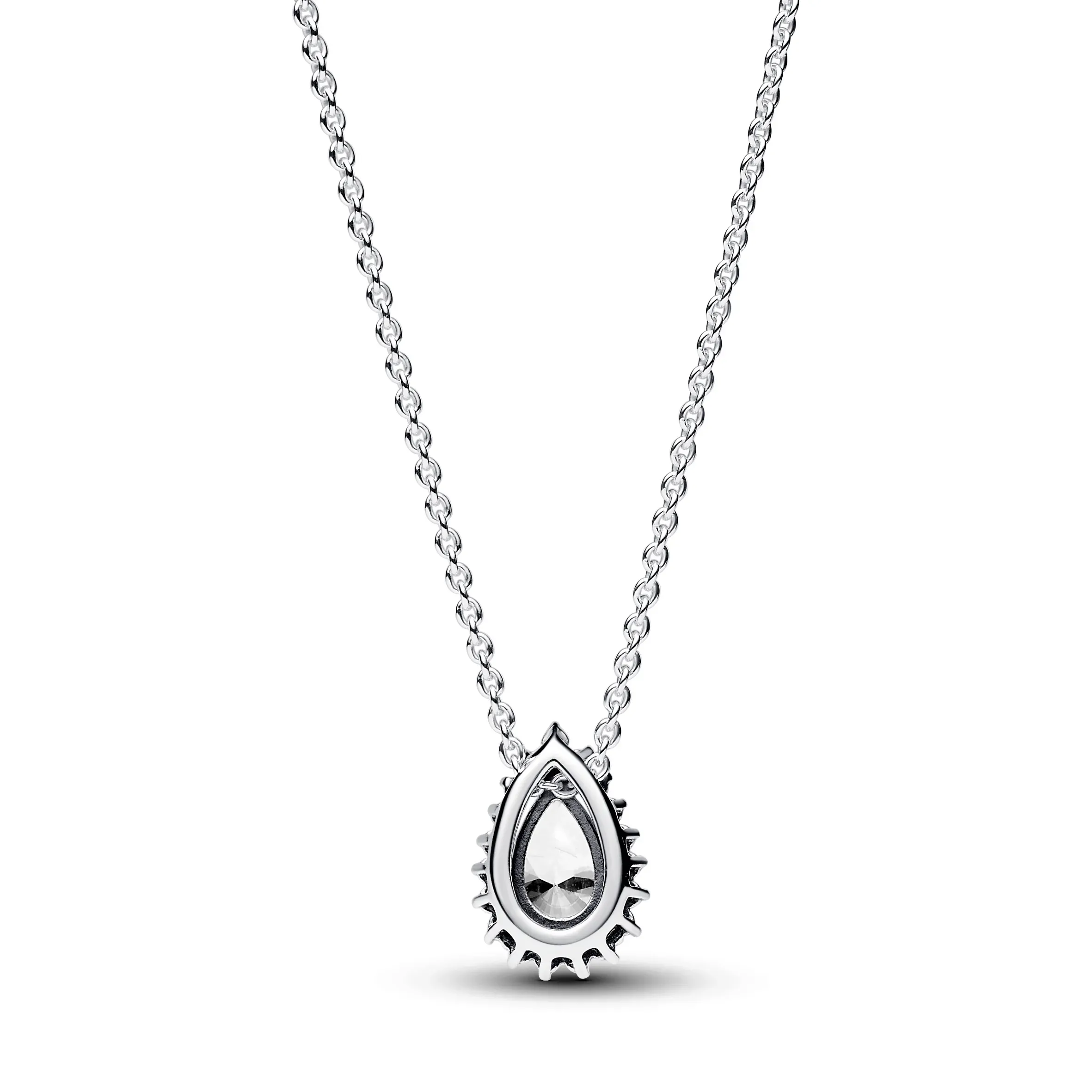 Image Sterling silver collier with clear cubic zirconia