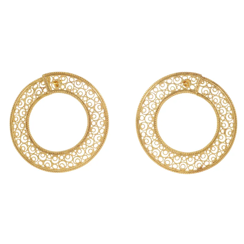 Marcolino Brincos Filigrana Ouro Amarelo 103BR-OA1006-106