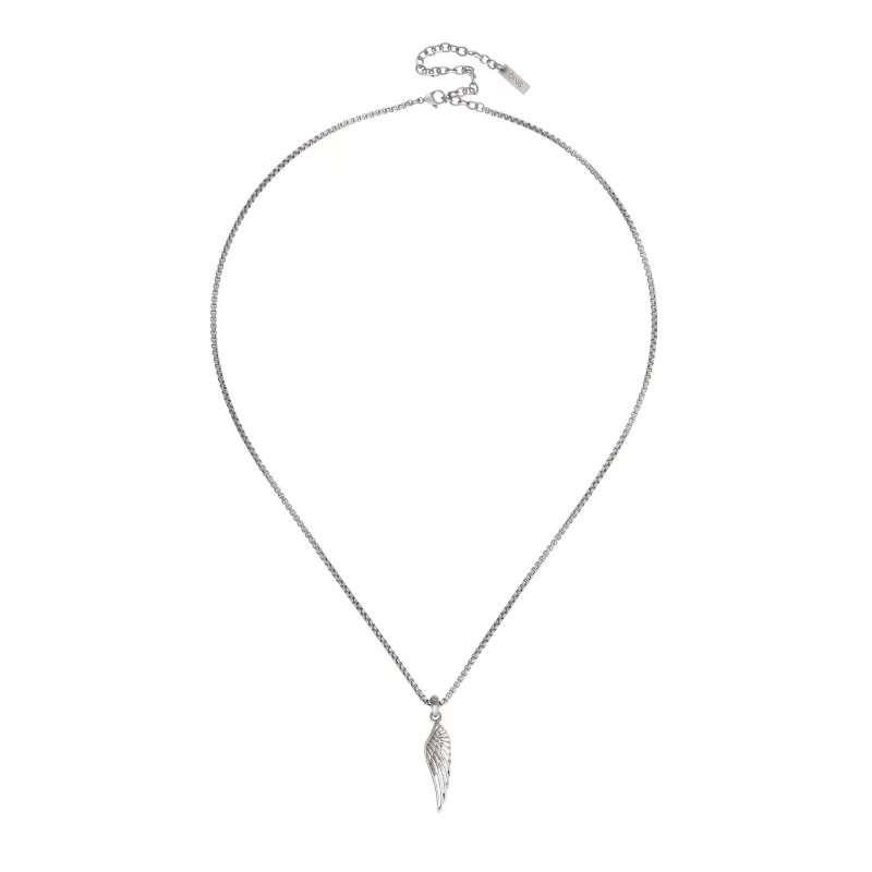 One Falcon Steel Necklace OAMN4105SS
