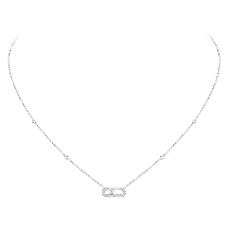 Messika Classique White Gold Necklace with Diamonds MEK.01.FI.04708.WG