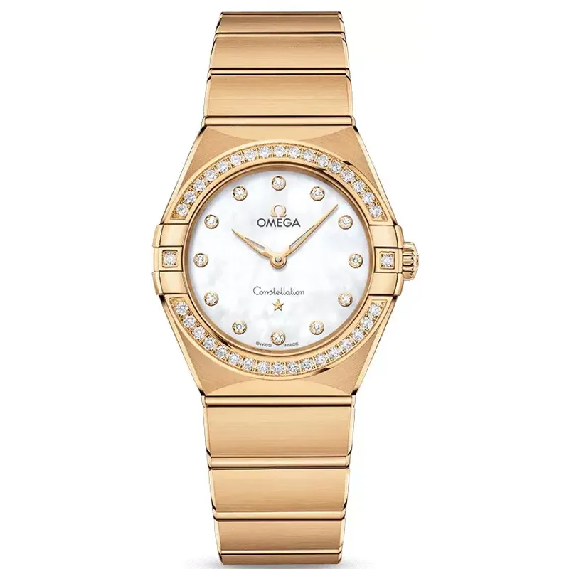Omega Constellation Manhattan Quartzo Ouro Amarelo 13155286055002
