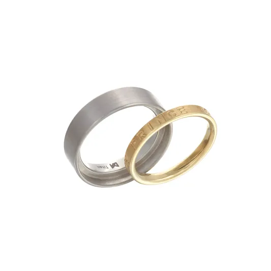 Meister Yellow Gold and Titanium Wedding Ring 12.8755.05