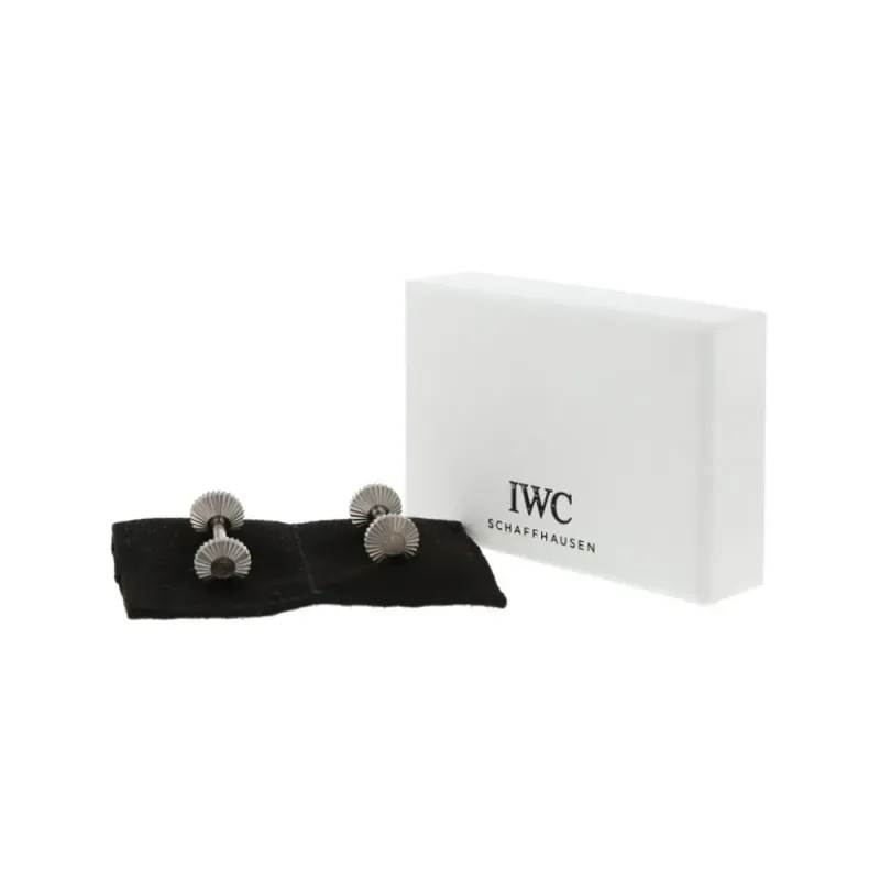 Iwc Schaffhausen Botões de Punho Titanium IWA72567