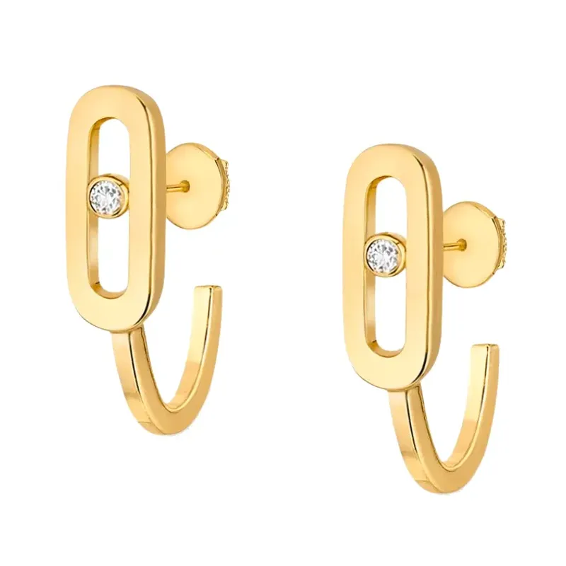 Messika Brincos Ouro Amarelo com Diamantes MEK.01.BR.10050.YG