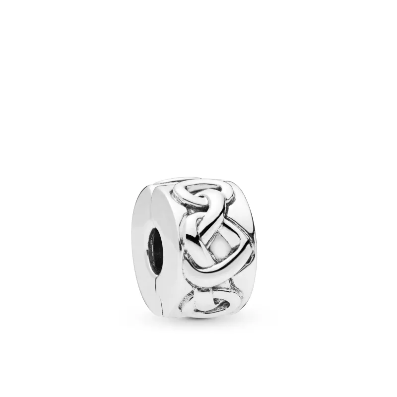 Pandora Knotted Hearts Conta Clip 798035
