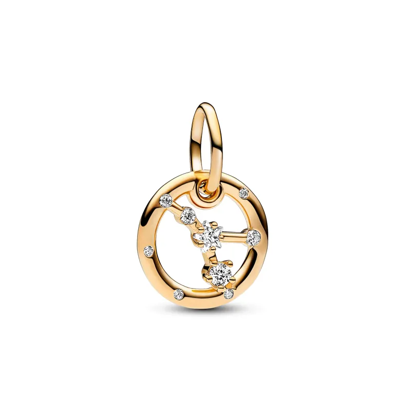 Pandora Gold Cancer Zodiac Dangle 762708C01